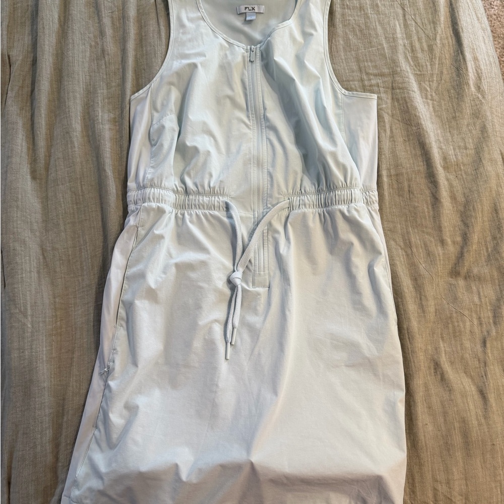 Minimalist Light Blue Romper Dress